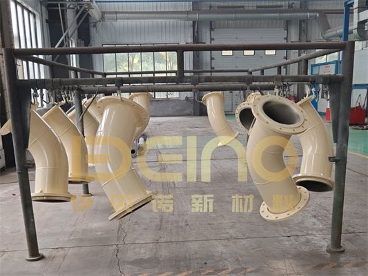 Met rubber beklede buizen
