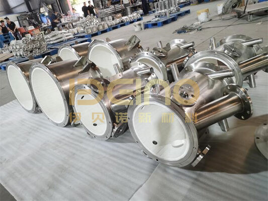 Aluminium keramische beklede buis voor pneumatische transportsystemen. Elacera.