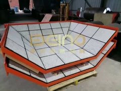 Aluminiumschute slijtage-liners Industrieel keramisch composiet liner rubber